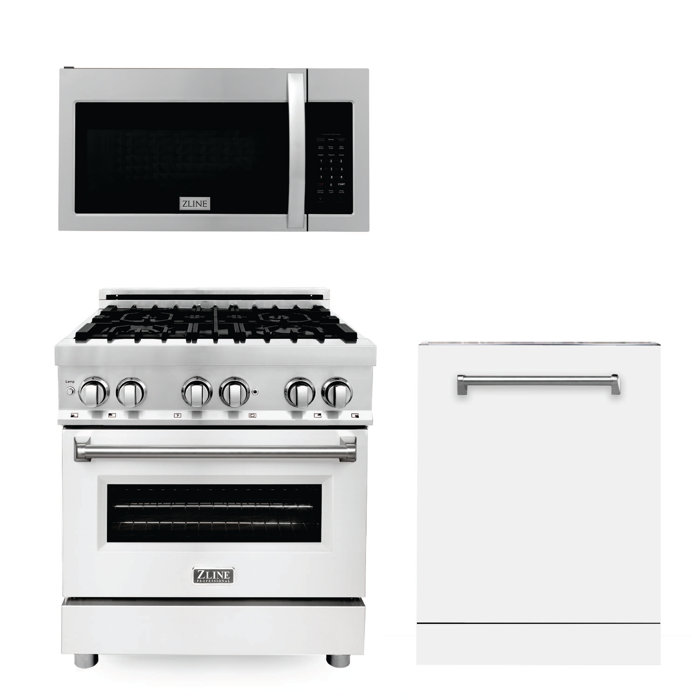 ZLINE Kitchen and Bath Zline 30" Dual Fuel Range, Over The Range
